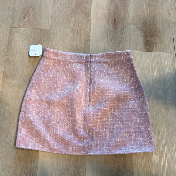NWT Altar’d State Women’s Khloe Tweed Pink Mini Skirt medium - Picture 2 of 7